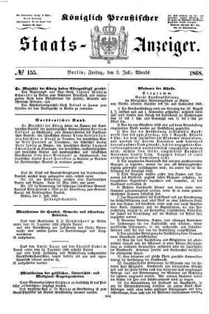 Königlich Preußischer Staats-Anzeiger. 1868, 7 - 9