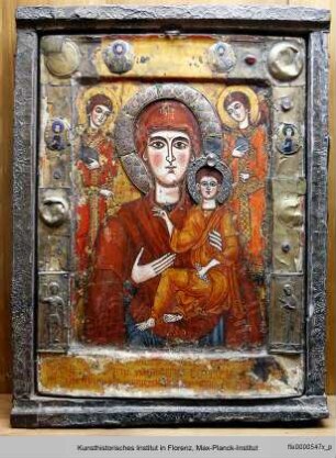 Hodegetria aus Tsilkani, sogenannte Lukasmadonna auf dem Holz der Wiege Christi