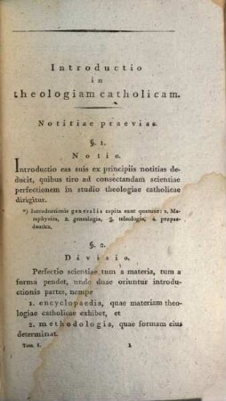 Cl. D. Mariani Dobmayer ... Systema Theologiae catholicae : opus posthumum. 1, Encyclopaedia et methodologia