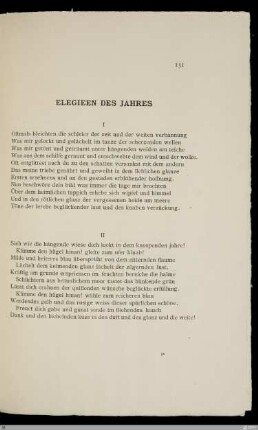 Elegieen des Jahres / Lothar Treuge