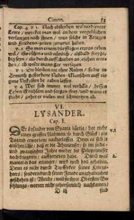 VI. Lysander