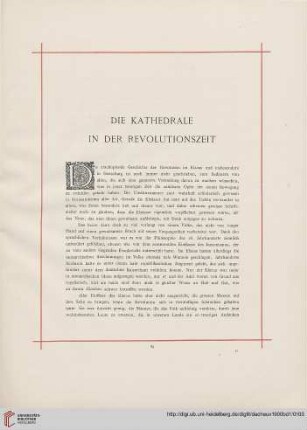 Die Kathedrale in der Revolutionszeit