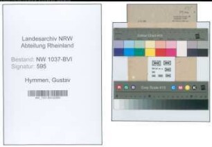 Entnazifizierung Gustav Hymmen , geb. 02.12.1901 (Lehrer)
