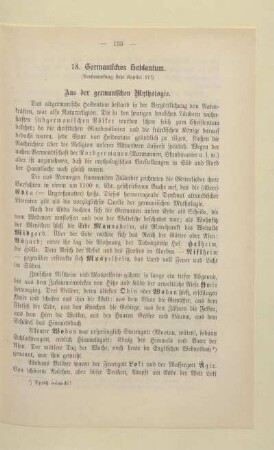 18. Germanisches Heidentum