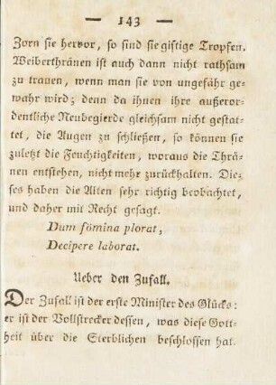 Ueber den Zufall