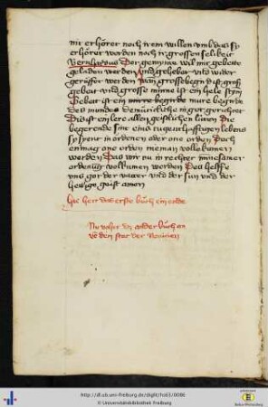 [42v - 53r] 2. Buch. Novizentraktat von David von Augsburg in deutscher Bearbeitung.
