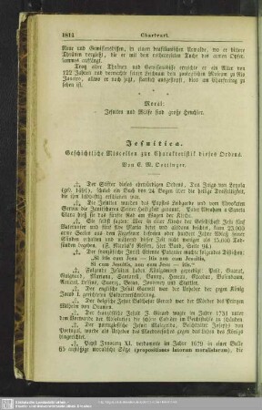 Jesuitica - geschichtliche Miscellen zur Charakteristik dieses Ordens