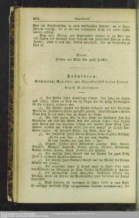 Jesuitica - geschichtliche Miscellen zur Charakteristik dieses Ordens