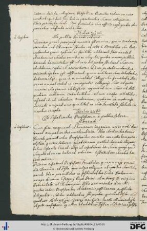 [fol. 8] Titulus 21mus: De publica docendi ratione