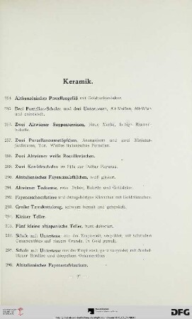 Keramiken (Nr. 284-338)