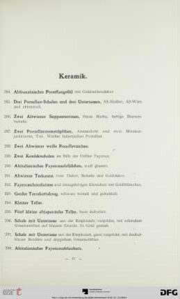 Keramiken (Nr. 284-338)
