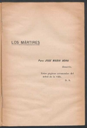 Para Jośe María Acha - [Dedicatoria]