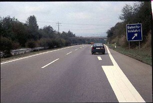 Ausfahrt Nord von Fahrbahn Nord (Lörrach Richtung AD Weil am Rhein)