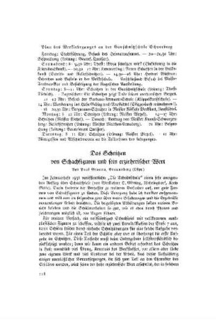 Das Schnitzen von Schachfiguren und sein erzieherischer Wert