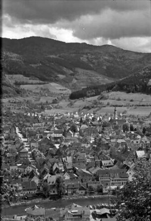 Waldkirch: Blick auf Waldkirch von der Kastelburg