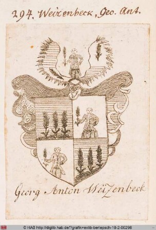 Wappen des Georg Anton Weitzenbeck