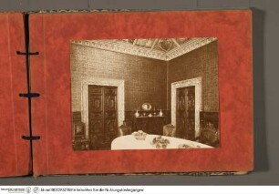 Album mit Fotografien aus dem Palazzo ZuccariAnsicht der Sala Villa Lante nach Süden (Sala da pranzo) - Riccio-Album