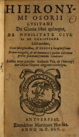 De gloria libri V.