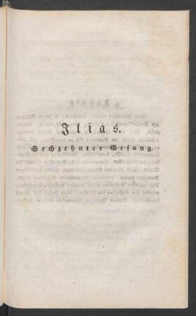 Ilias. Sechzehnter Gesang