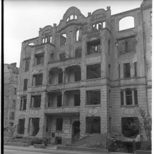 Negativ: Ruine, Bamberger Straße 45, 1950