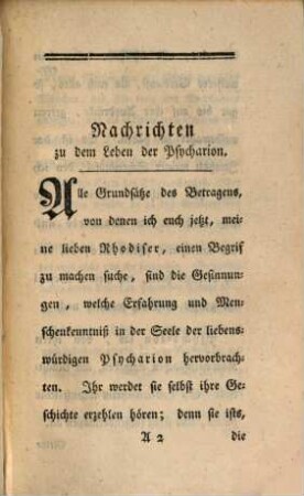 Die Lais von Smirna oder Nachrichten zu dem Leben der Psycharion : Ein erotisches Fragment. Nach dem Griechischen der Nicarette, aus einem Manuscript in der Bibliothek des Milord ... übersetzt