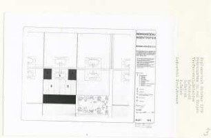 Wohnungsbau in den Tropen, Monrovia (Diplomarbeit bei Willy Kreuer): Region Monrovia, Nachbarschafts-Bereiche und gemeinschaftliche Einrichtungen zur halbstädtischen Siedlung, Funktionsschema 1:2000