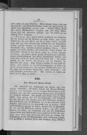 III. Die General Feuer-Casse.