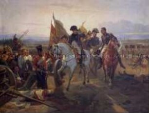 Napoleon auf dem Schlachtfeld von Friedland am 14. Juni 1807