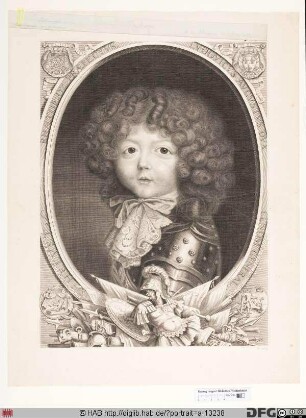 Bildnis Louis Auguste de Bourbon, duc du Maine (1681 prince de Dombes u. comte d'Eu)