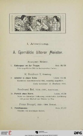 I. Abteilung (Nr. 1-234)