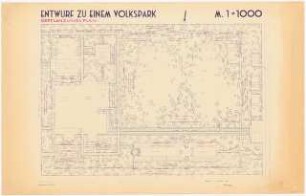 Volkspark: Pflanzplan 1:2000