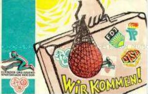Postkarte zur III. Kinder- und Jugendspartakiade der DDR