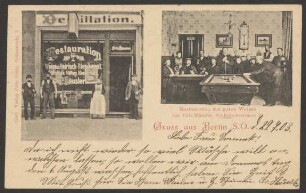 Ansichtskarte "Restauration zur guten Weisse von Fritz Häusler", Schlesische Straße 21