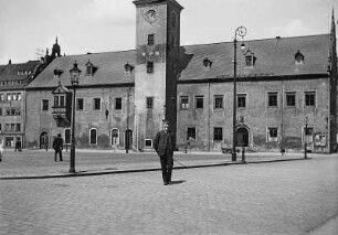 Freiberg (Sachsen), Rathaus am Obermarkt. Ansicht von Süden