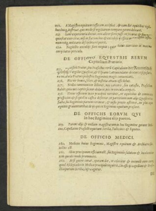 De Officiis Eorum Qui in hoc Regimine aliis parent.