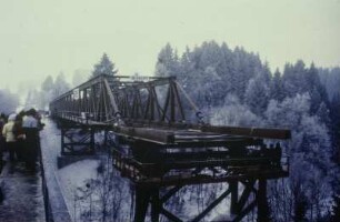 Einsatz des SS 80-Brückengerätes, beim Umbau der Tiefentalbrücke bei Roßhaupten