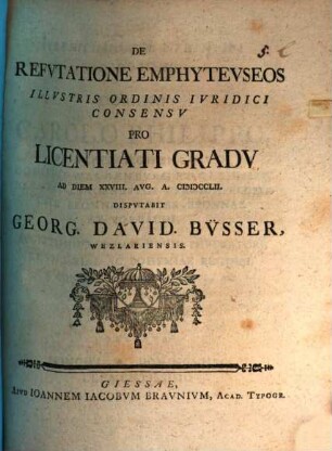 De refutatione emphyteuseos