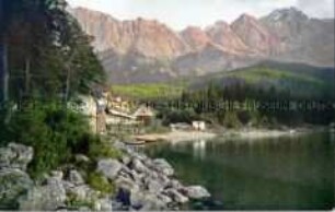 Blick auf Eibsee und Zugspitze
