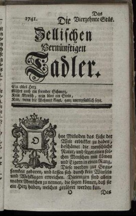 1741. Das Vierzehnte Stük.