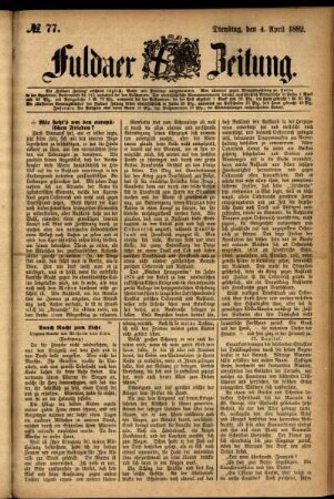 Ausgabe vom Dienstag, den 04. April 1882.