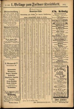 Zweite Ausgabe vom Samstag, den 01. Dezember 1894.