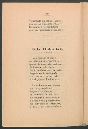 El baile