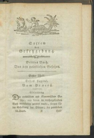 Erstes Kapitel. Vom Process