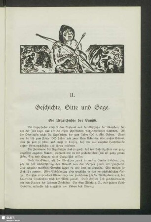 II. Geschichte, Sitte und Sage