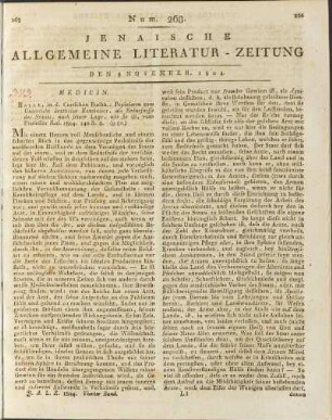 Num. 268. Den 8. November 1804