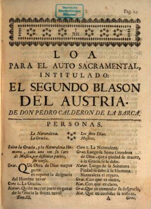 Autos Sacramentales Alegoricos, Y Historiales. 3