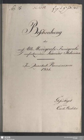 Beschreibung des auf Alte Mordgrube Fundgrube aufsetzenden Leander Stehenden - 18.6966 4.