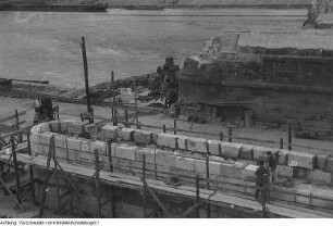 Dresden, Brücke der Einheit (Albertbrücke), Wiederaufbau, 1945