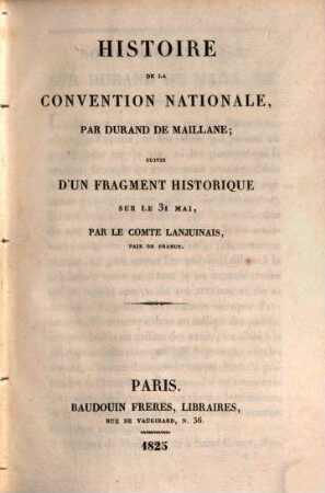 Histoire De La Convention Nationale