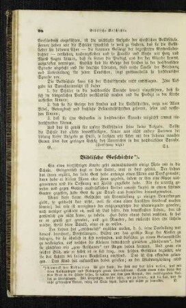Biblische Geschichte